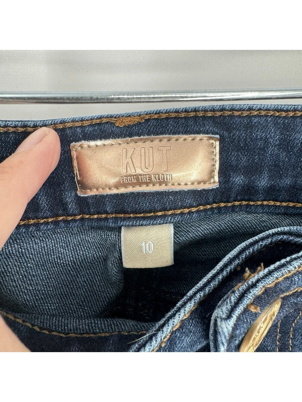 Kut from the Kloth jeans womens 10 jean wide leg high rise baggy loose denim